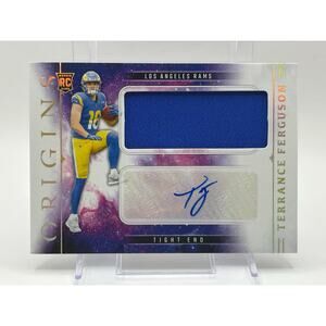2025 Panini Origins Terrance Ferguson Rookie Patch Auto RPA Los Angeles Rams RC